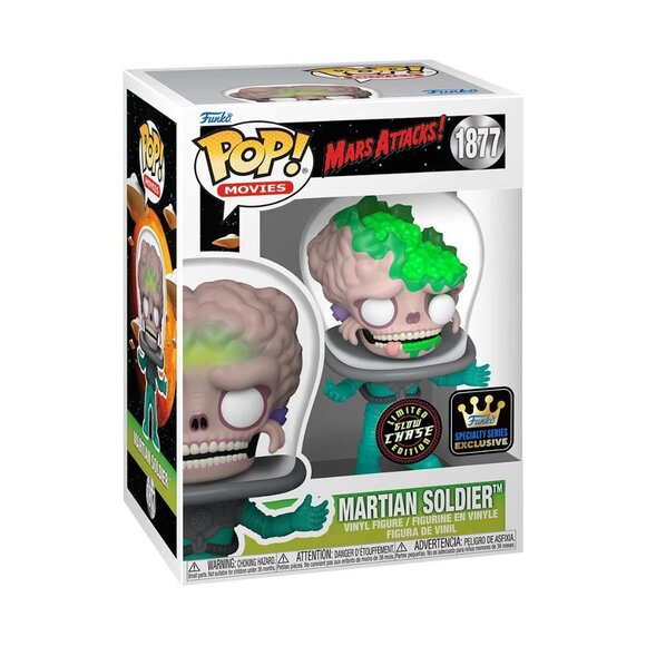 Funko Pop! Mars Attacks - Martian Soldier #1877 - Chase Variant - Picture 3 of 3